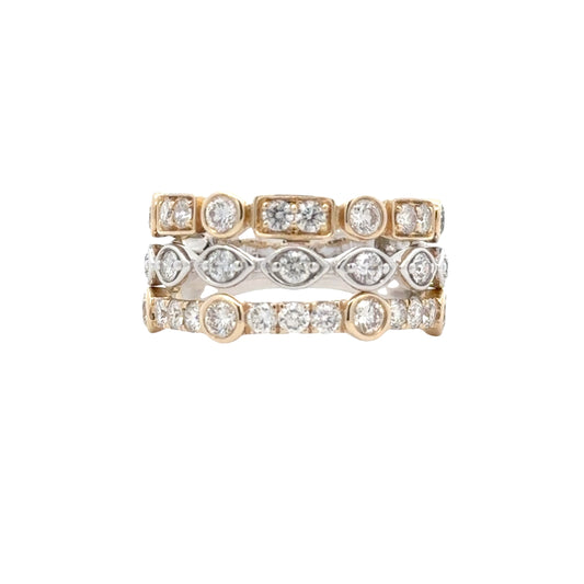 Elegant Stacked Ring - C14389