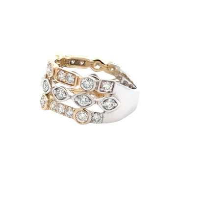 Elegant Stacked Ring - C14389