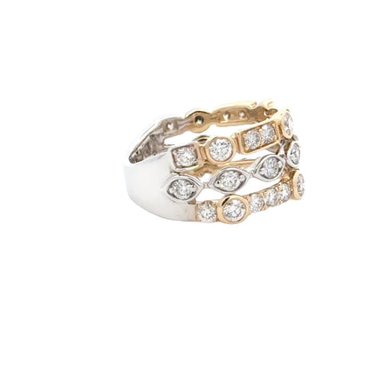 Elegant Stacked Ring - C14389