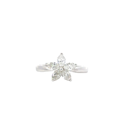 Elegant Flower Diamond Ring - C13601