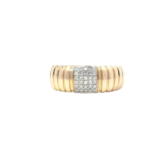 Elegant Gold Diamond Ring - C14316