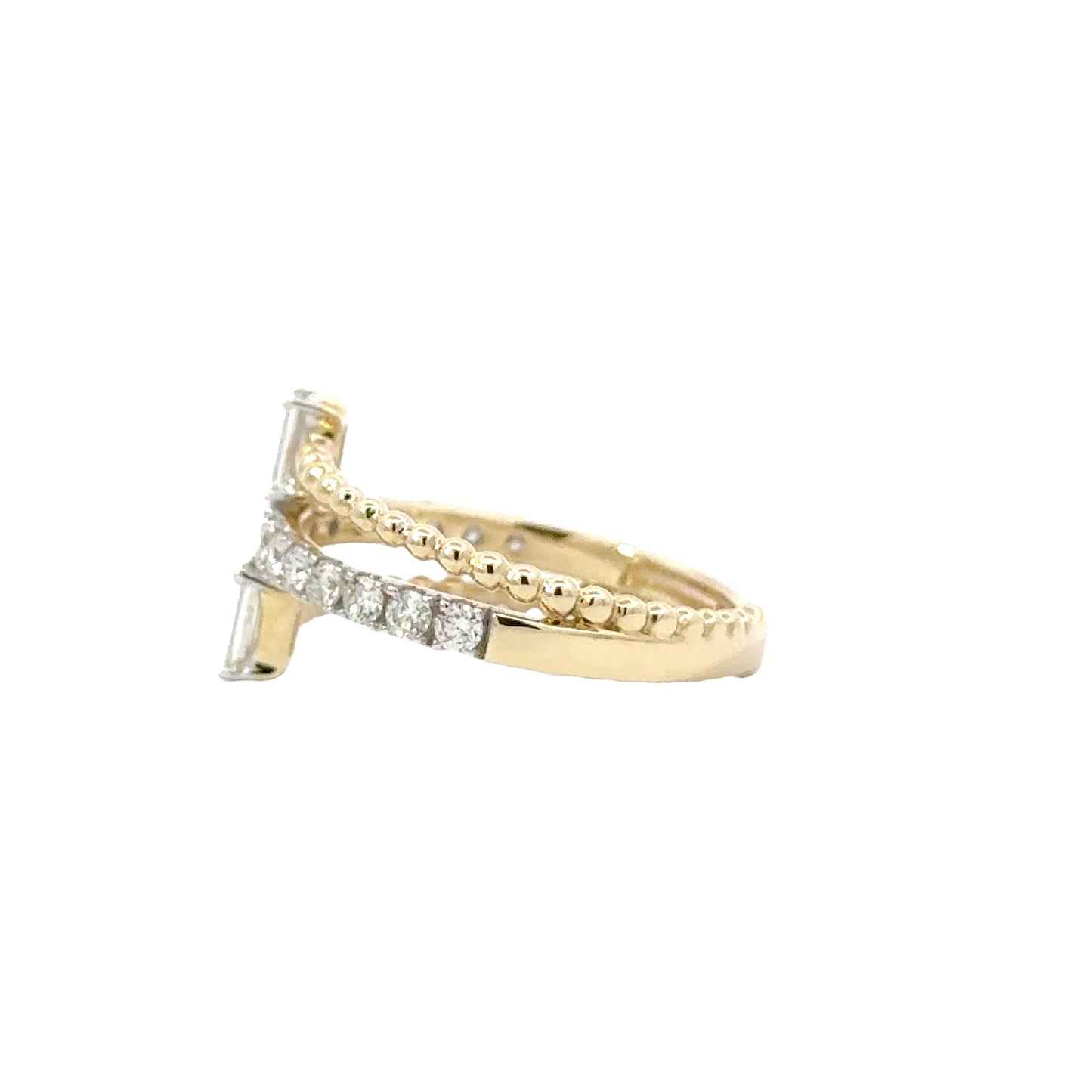 Baguette Bypass Diamond Ring - C14438