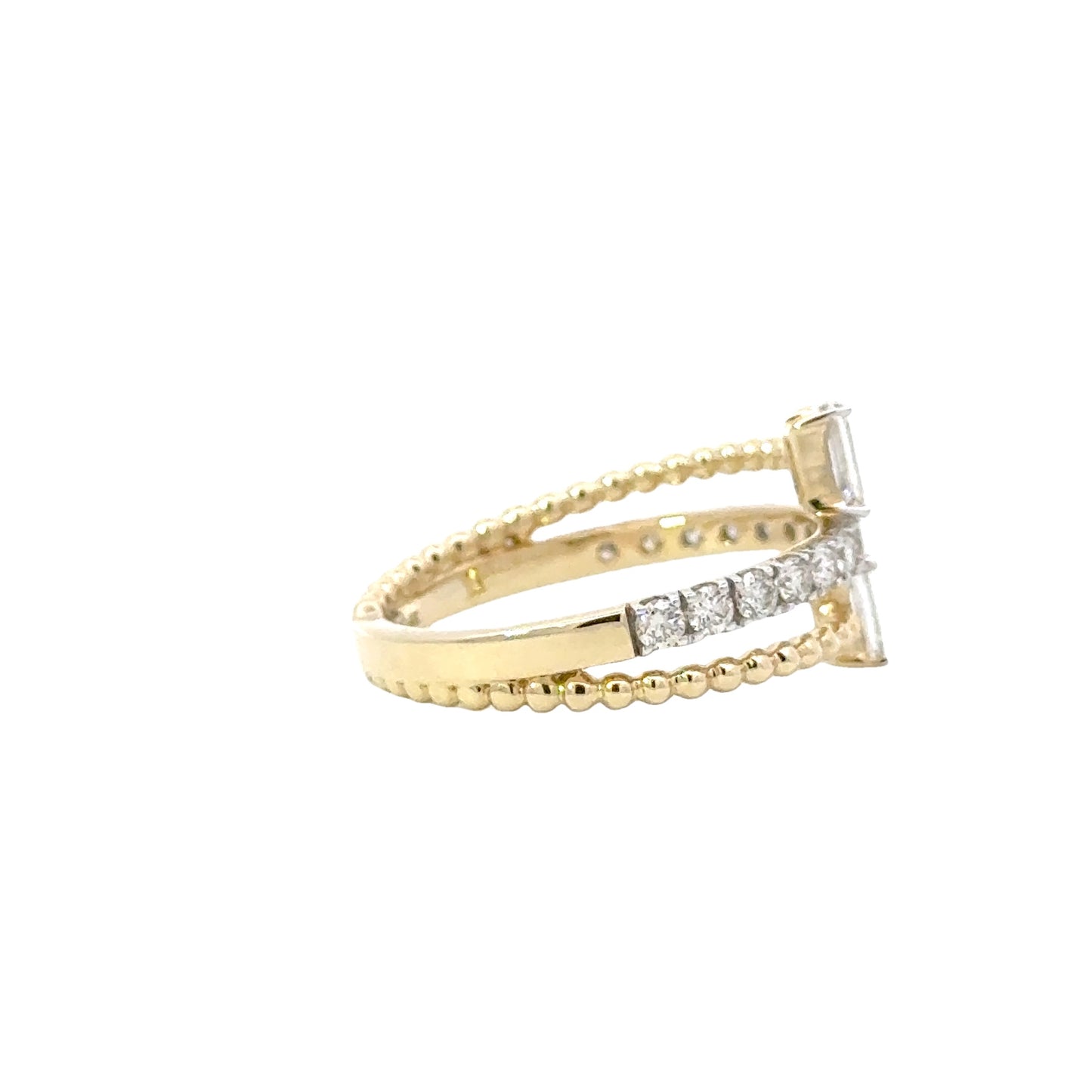 Baguette Bypass Diamond Ring - C14438