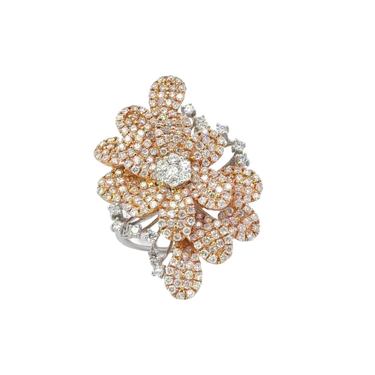 Dazzling Floral Diamond Ring - C10427