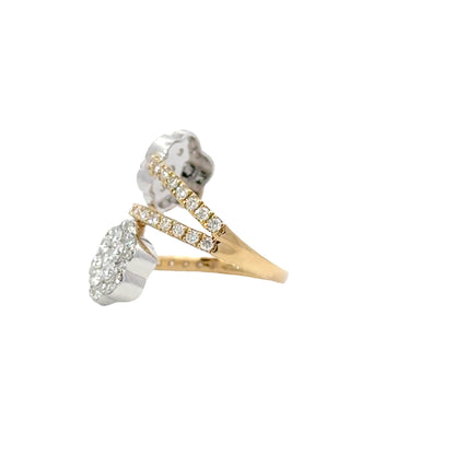 Elegant Diamond Flower Ring - C14245