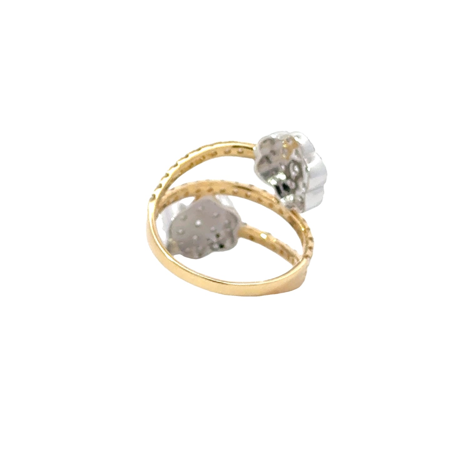 Elegant Diamond Flower Ring - C14245