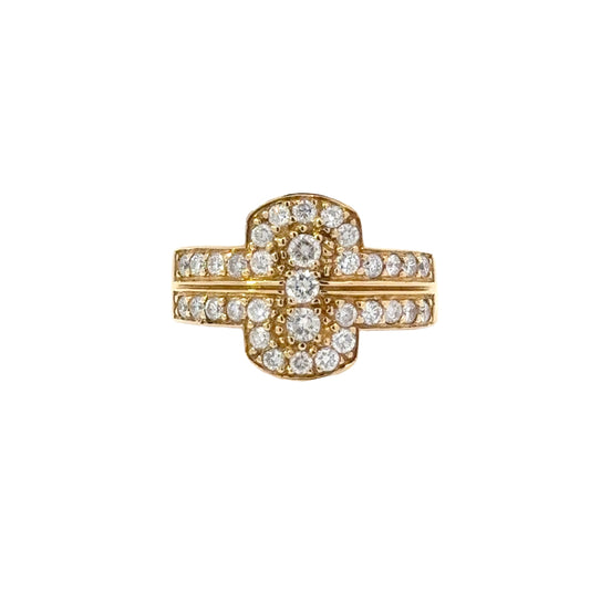 Elegant Gold and Diamond Ring - B27165