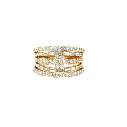 Multi Row Diamond Ring - C11932