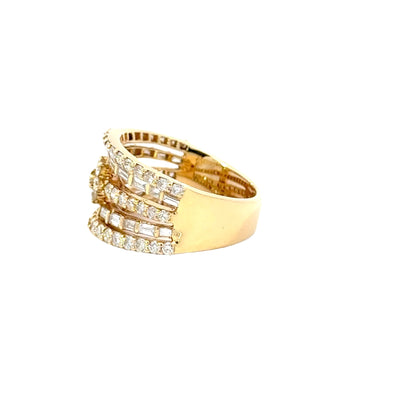 Multi Row Diamond Ring - C11932