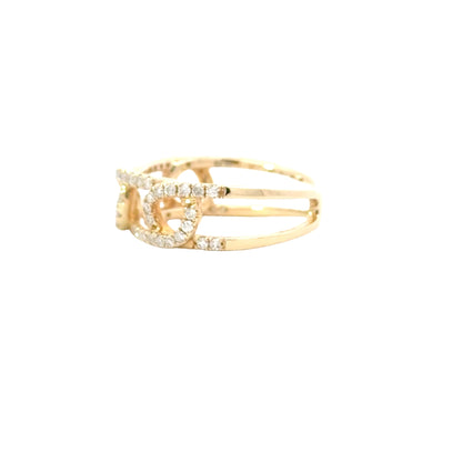 Elegant Gold Diamond Ring - B99714