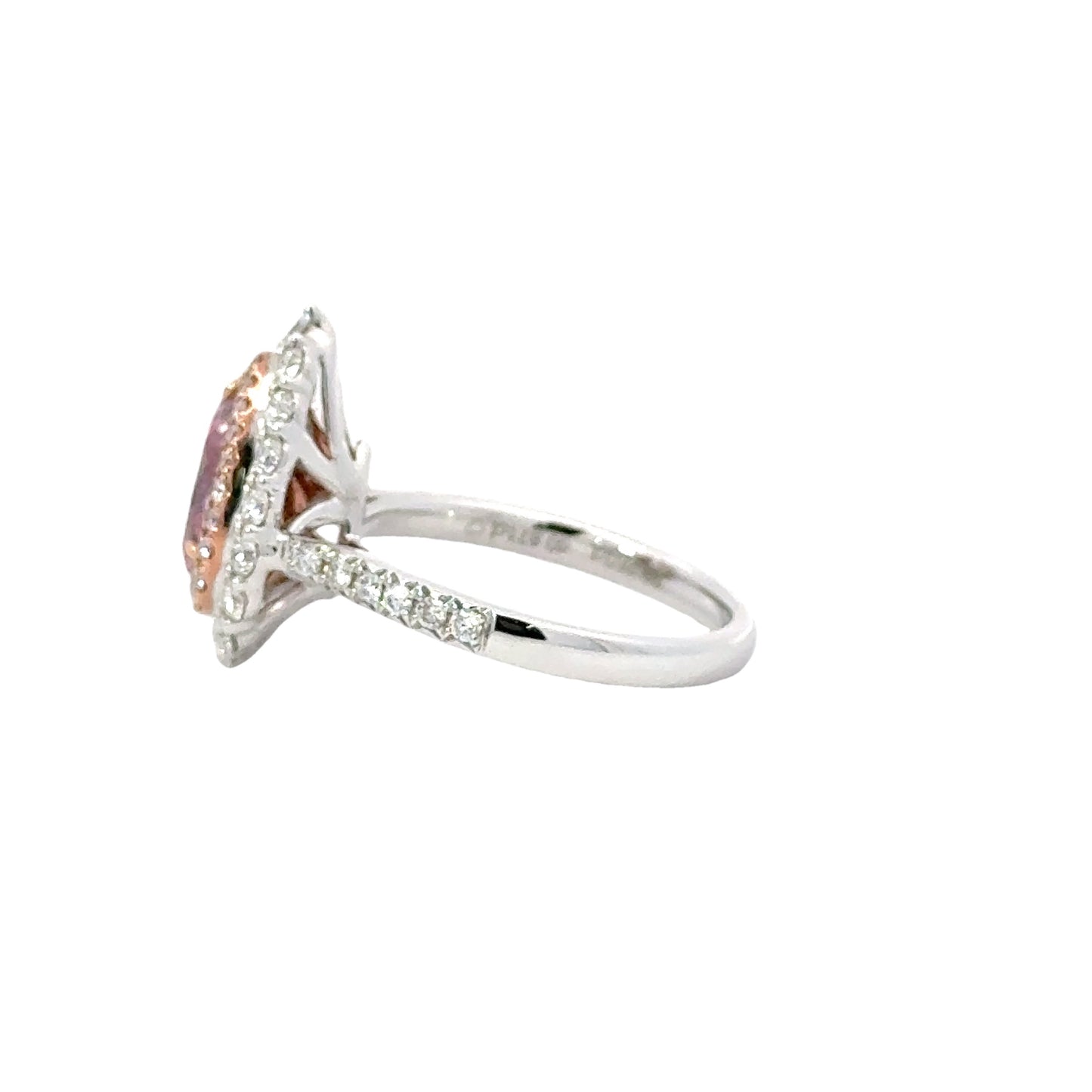 Pink Teardrop Diamond Ring - C13389