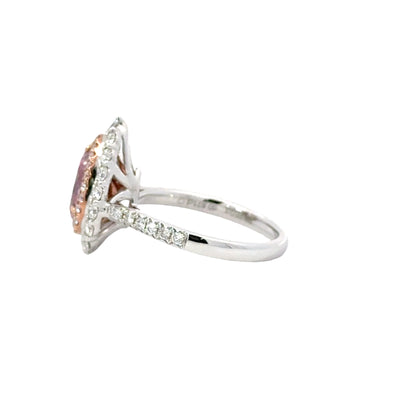 Pink Teardrop Diamond Ring - C13389