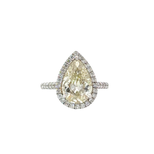 Elegant Teardrop Diamond Ring - C12982