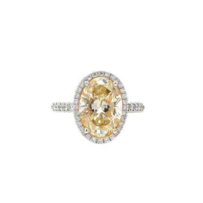 Elegant Yellow Diamond Ring - C14530