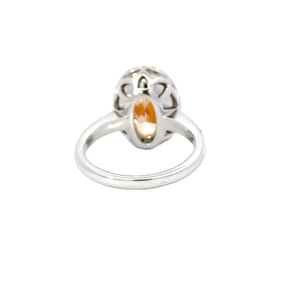 Elegant Yellow Diamond Ring - C14530