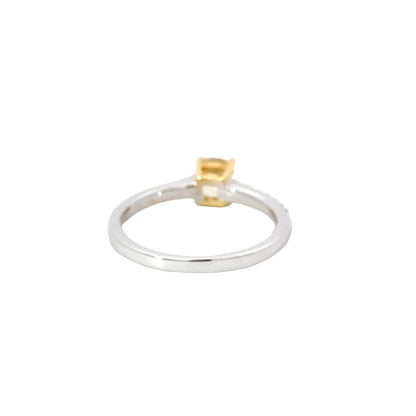 Elegant Yellow Diamond Ring - C13118