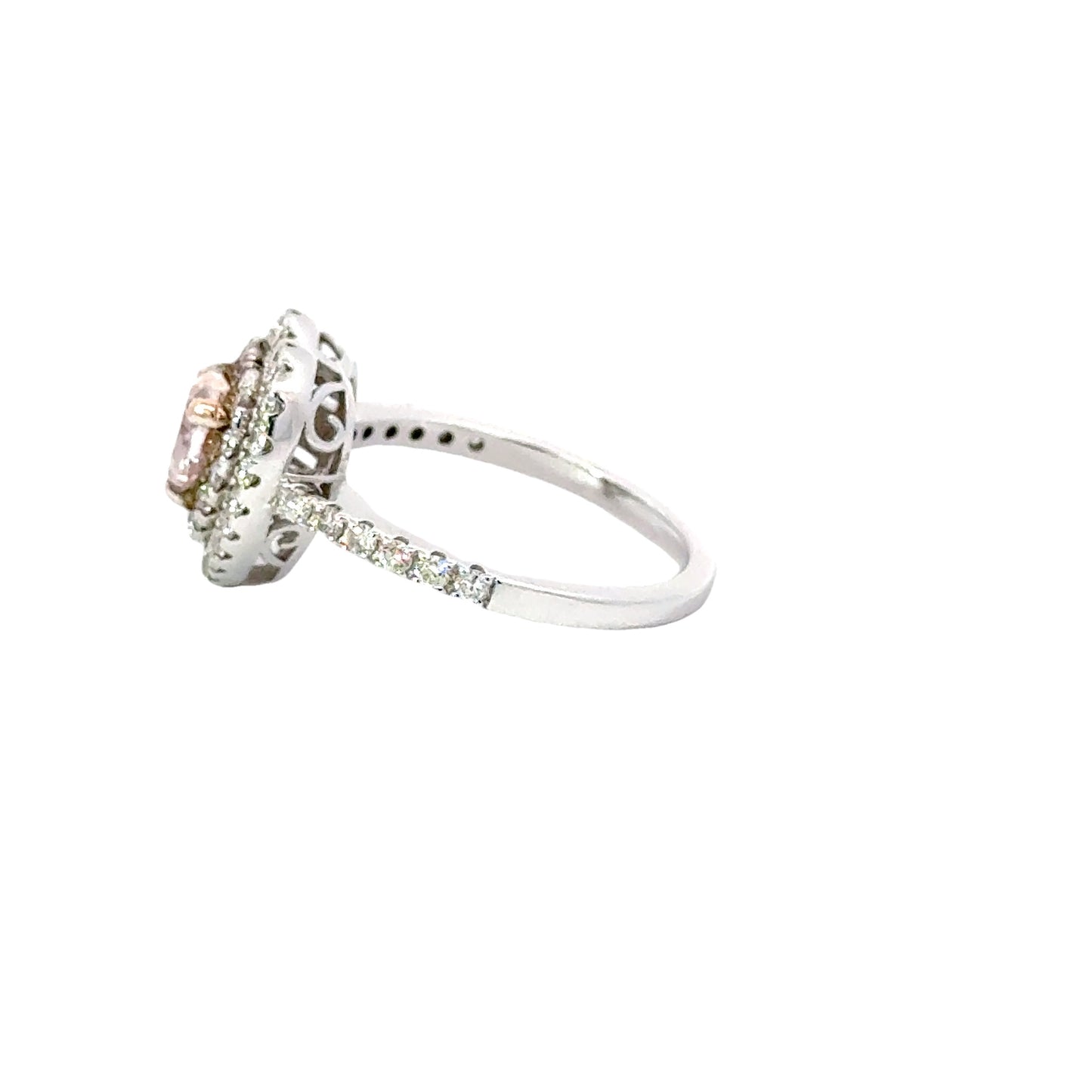 Elegant Heart-Shaped Diamond Ring - B95923