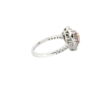 Elegant Heart-Shaped Diamond Ring - B95923