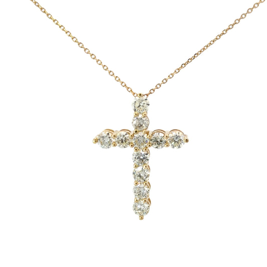 Elegant Diamond Cross Pendant