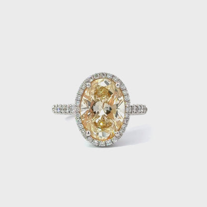 Elegant Yellow Diamond Ring - C14530