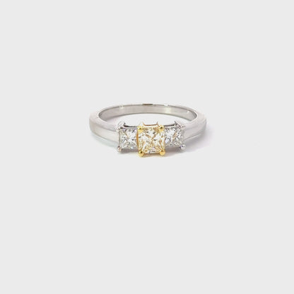 Elegant Three-Stone Diamond Ring - B93265